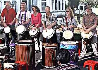 Image - Rhythm Centre drummers performing